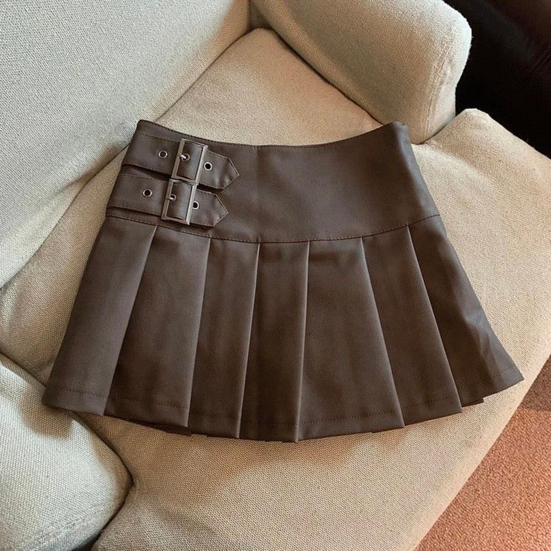 Faux Leather Mini Skirts