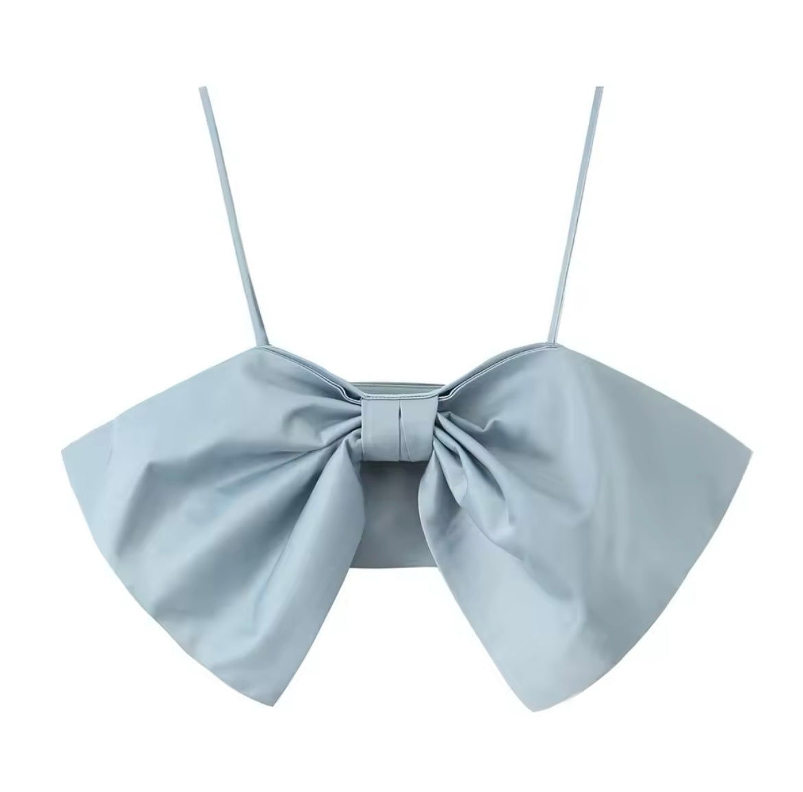 Blue Top with Giant Front Bow