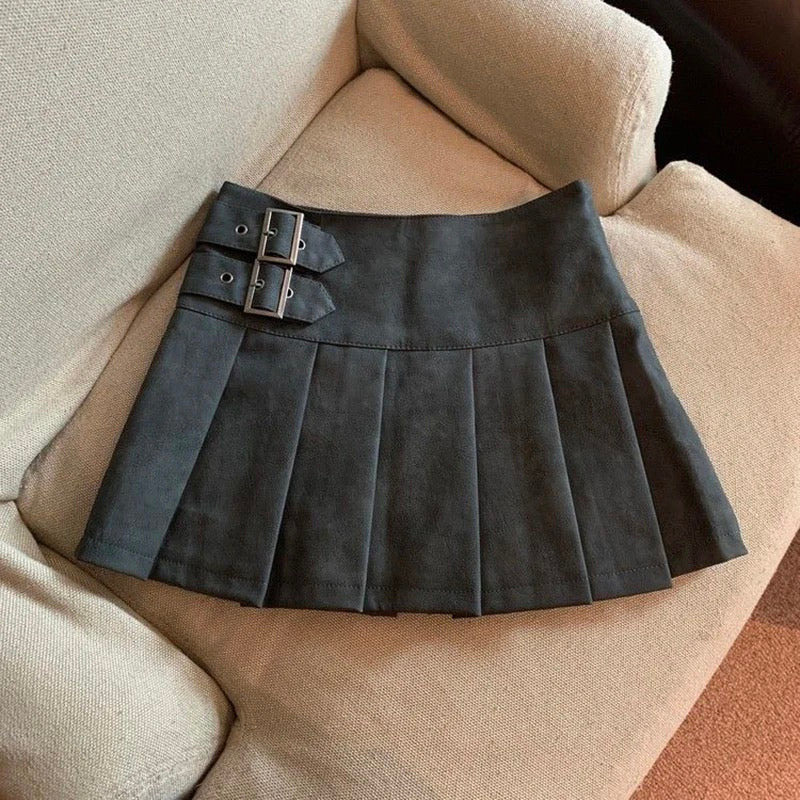 Faux Leather Mini Skirts