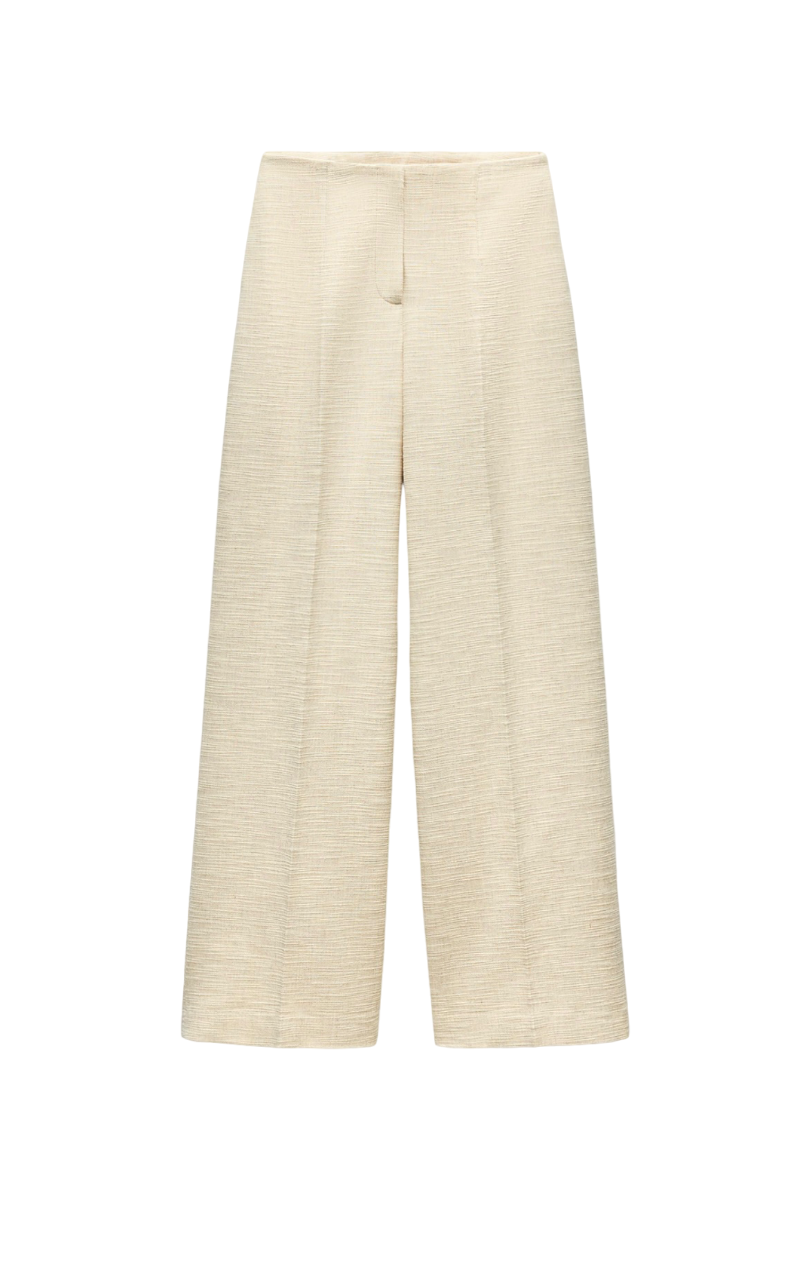 High waist wide leg pant